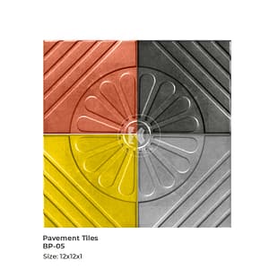 Buildcom Pavement Tiles 1 No. Homo | Unipaver BP-05 (12x12x1) শাপলা